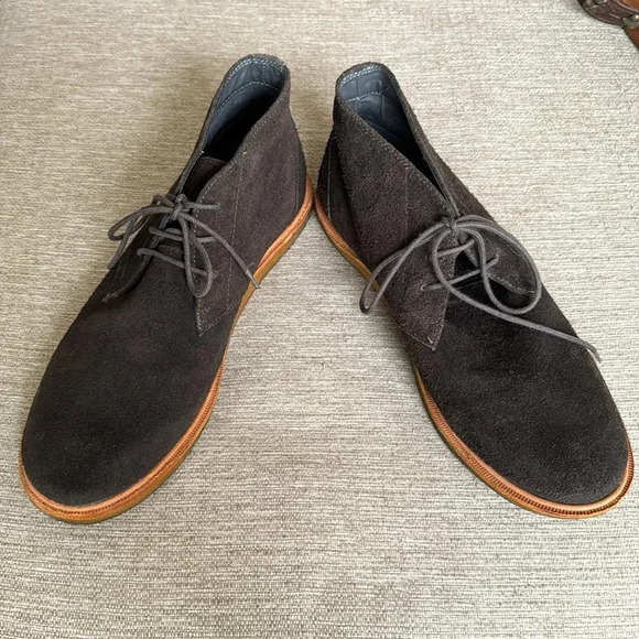 Frank Wright chocolate suede brown chuka boot sz 11 brand new - Picture 3 of 9